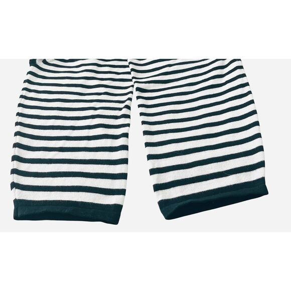 CATHY DANIELS LONG SLV PULL-OVER V-NECK TOP, WOMENS, 1X, BLACK & WHITE STRIPES - Picture 9 of 11